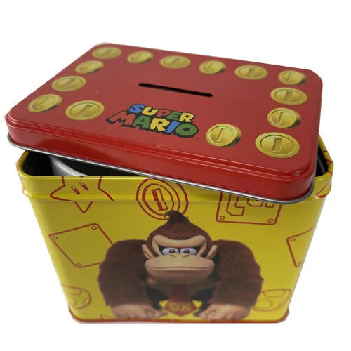 NINTENDO - DONKEY KONG - Tirelire en Métal 12 x 9 x 11cm + Mug