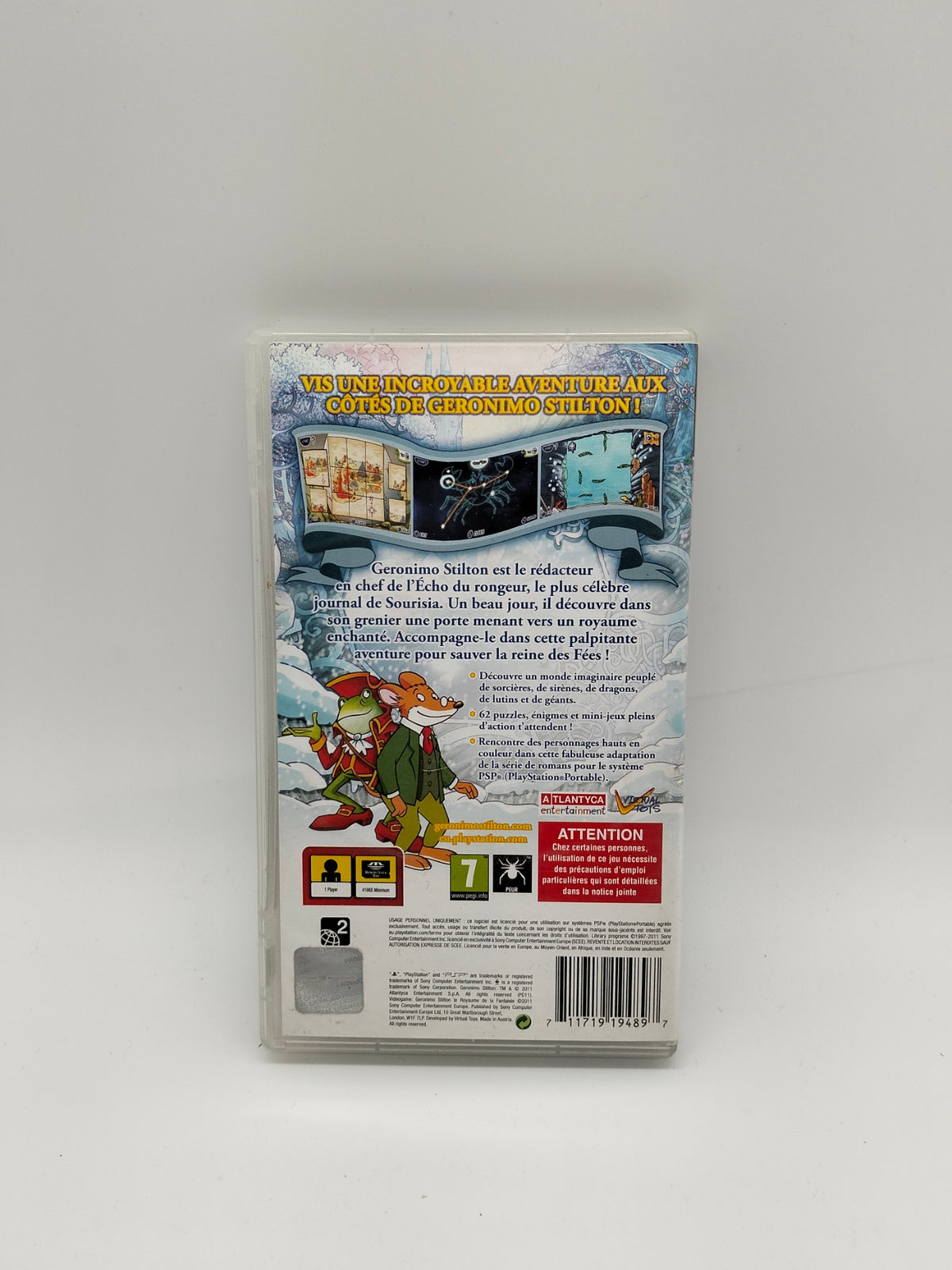 Geronimo Stilton : Le Royaume de la Fantaisie sur PlayStation Portable (PSP)