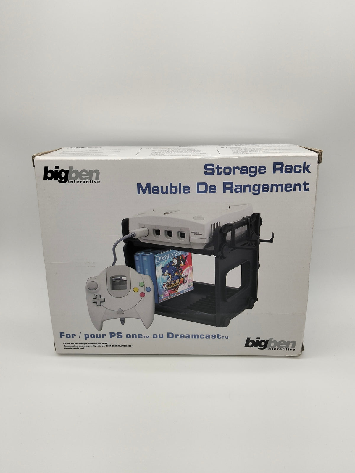 Storage Rack / Meuble de Rangement Bigben Interactive (conçu pour la Sega Dreamcast ou la Sony PS one)