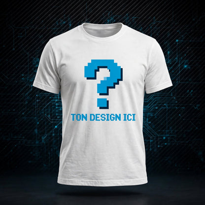 T-shirt Gaming Personnalisé Blanc ou noir - S au XXL