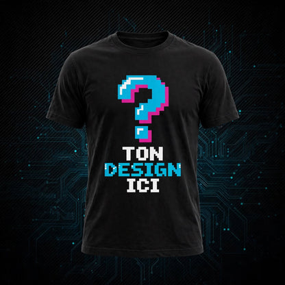 T-shirt Gaming Personnalisé Blanc ou noir - S au XXL
